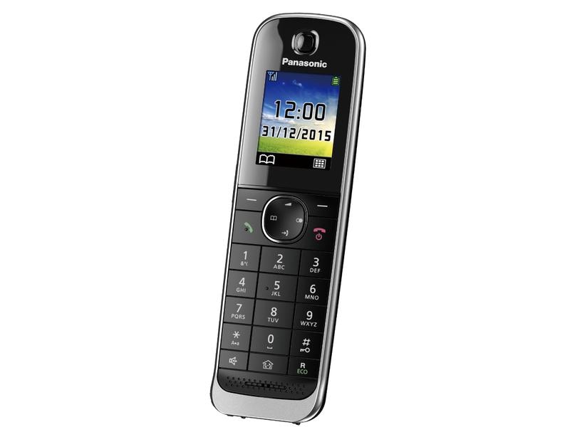 Panasonic Schnurlostelefon KX-TGJ310SLB Schwarz Elegantes und luxuriöses digitales Schnurlostelefon