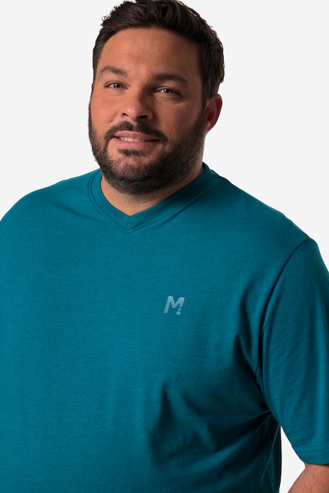 Men+ T-Shirt, Basic, Halbarm, V-Ausschnitt, bis 8 XL