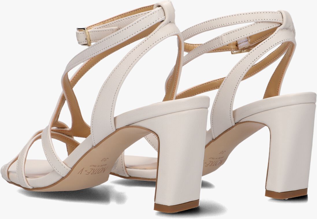 witte notre-v sandalen met hak 42527
