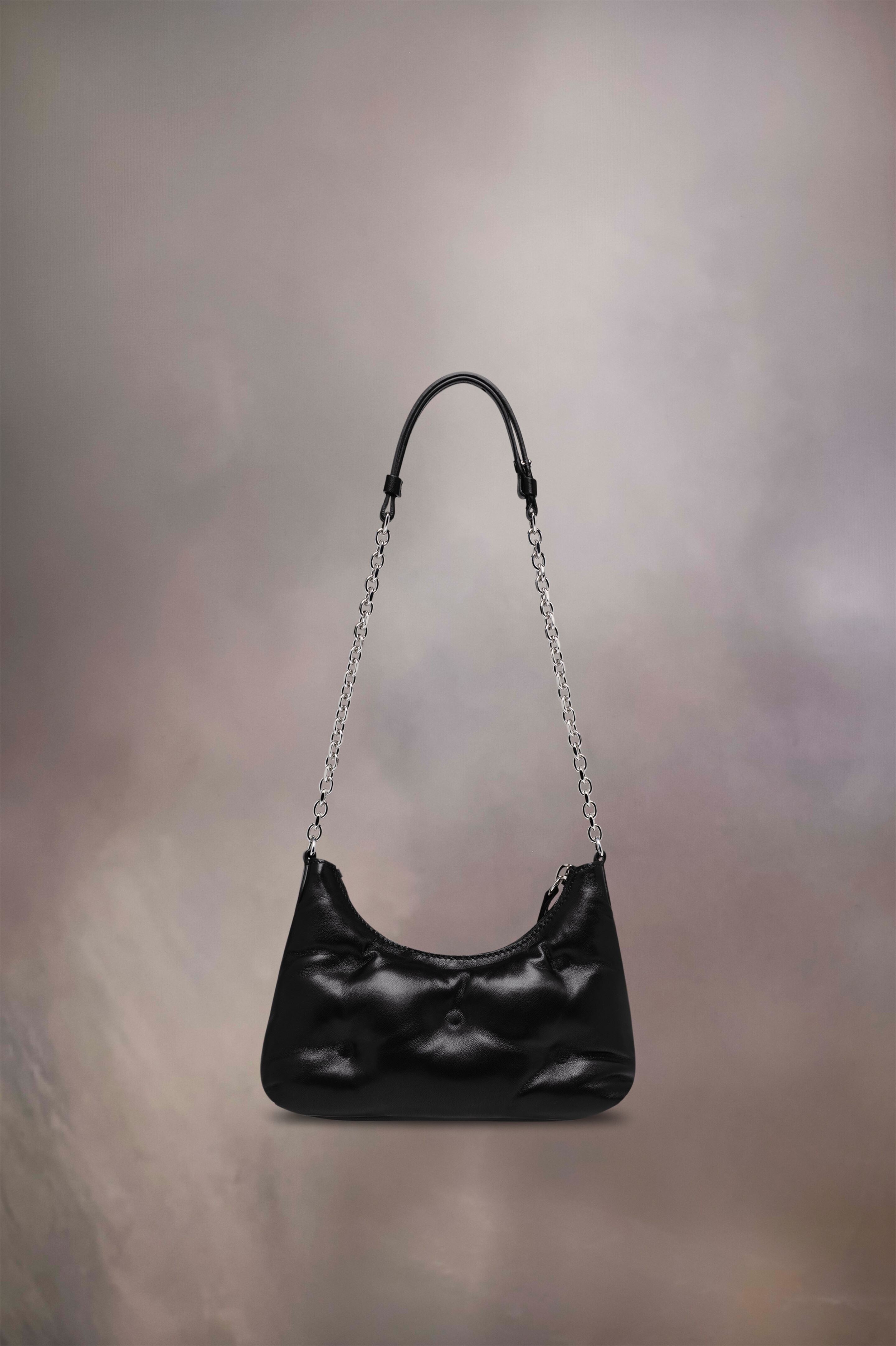 Glam Slam hobo micro-sac pour femme Noir