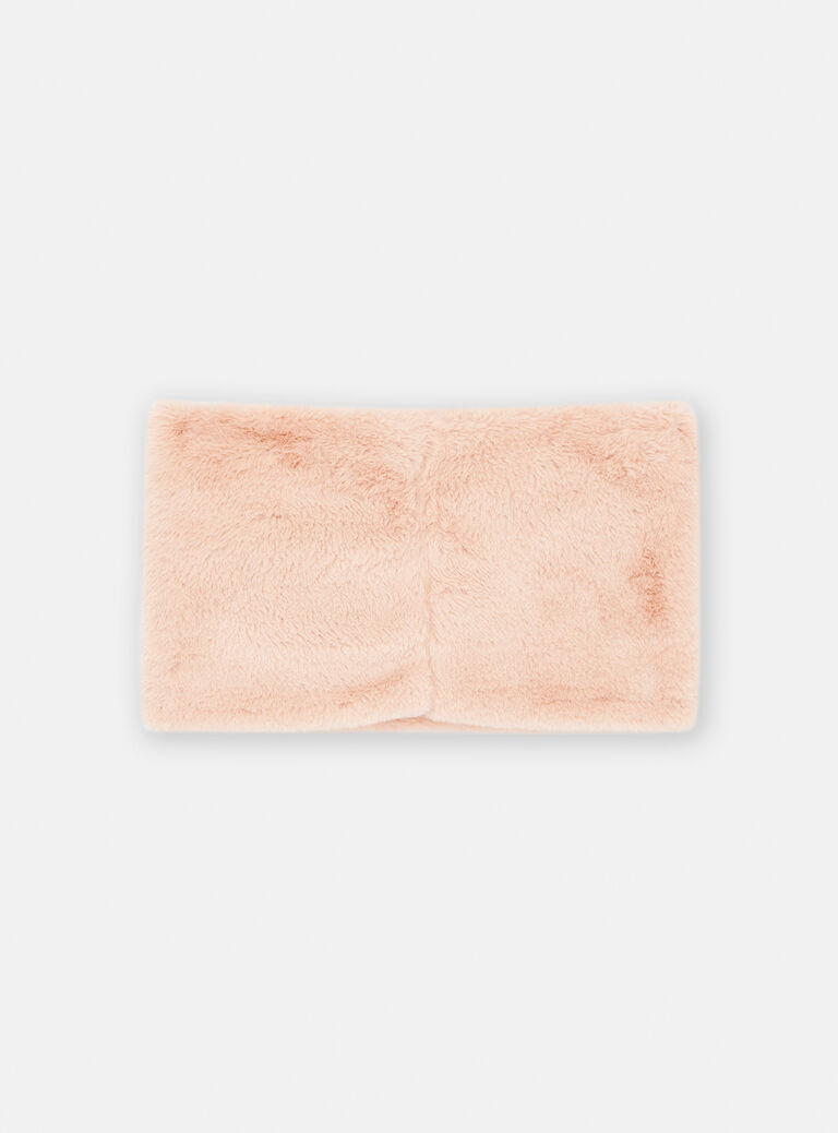 Snood en fausse fourrure motif biche pour fille