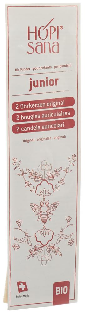 Hopisana Ohrenkerzen<br>2 Stück, rot Kinder