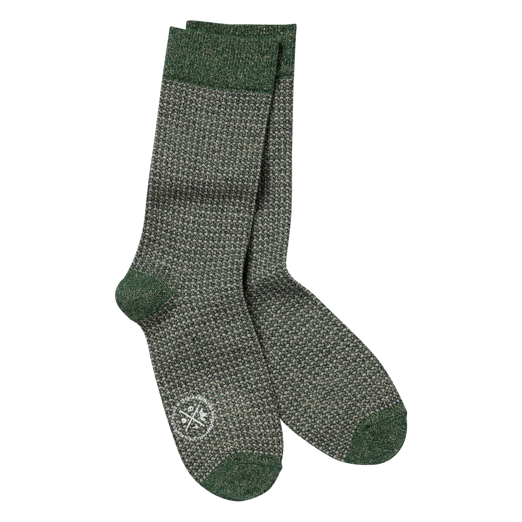 HONEY - Chaussettes brodée brillantes | Vert