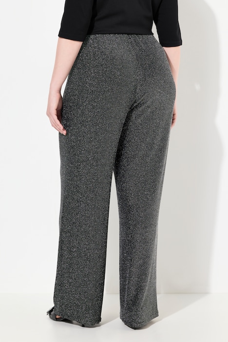 Jerseyhose, Glitter, gerades Bein, Elastikbund