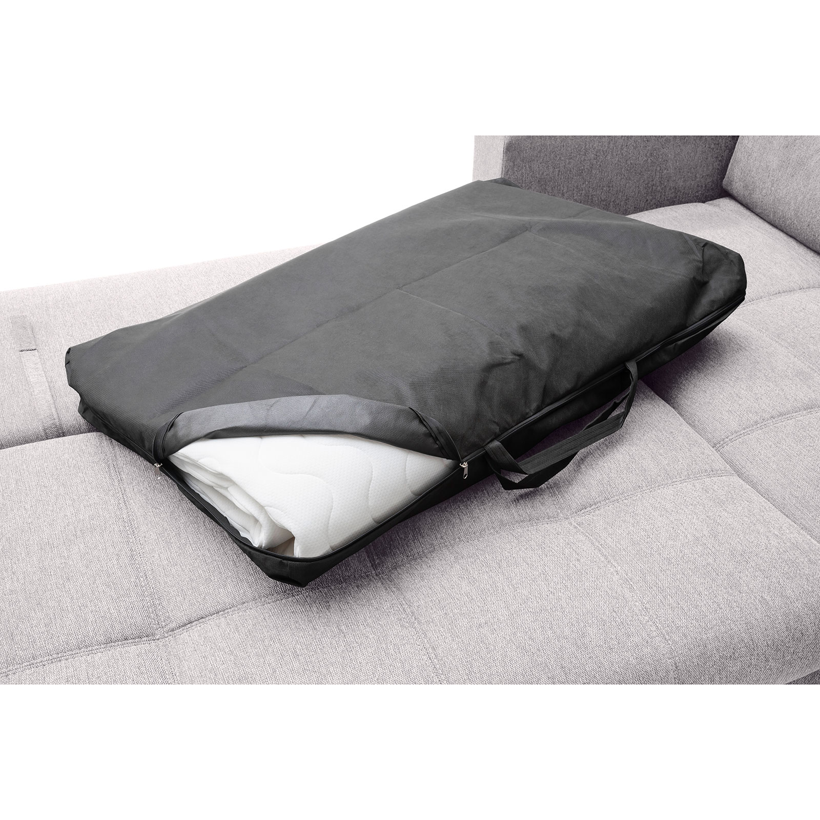 Ecksofa - grey - Boxspringaufbau - Dauerschläfer