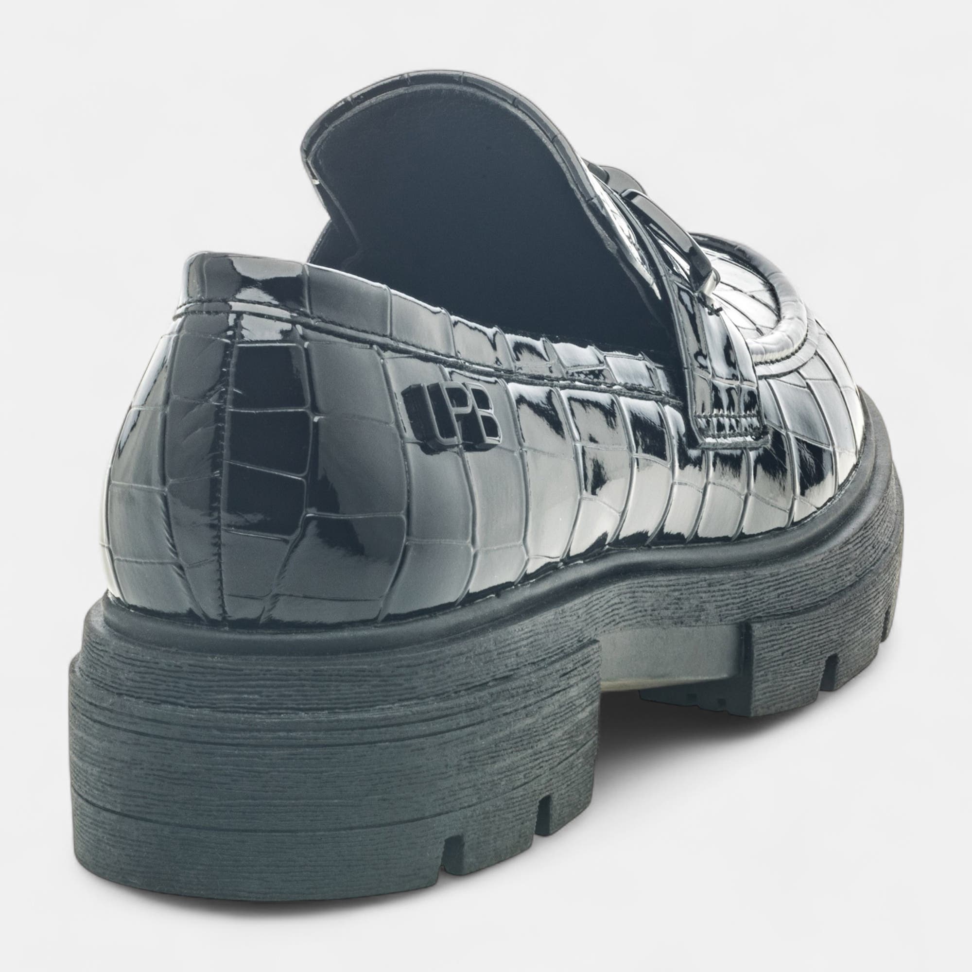 Mocassins Femme noir vernis