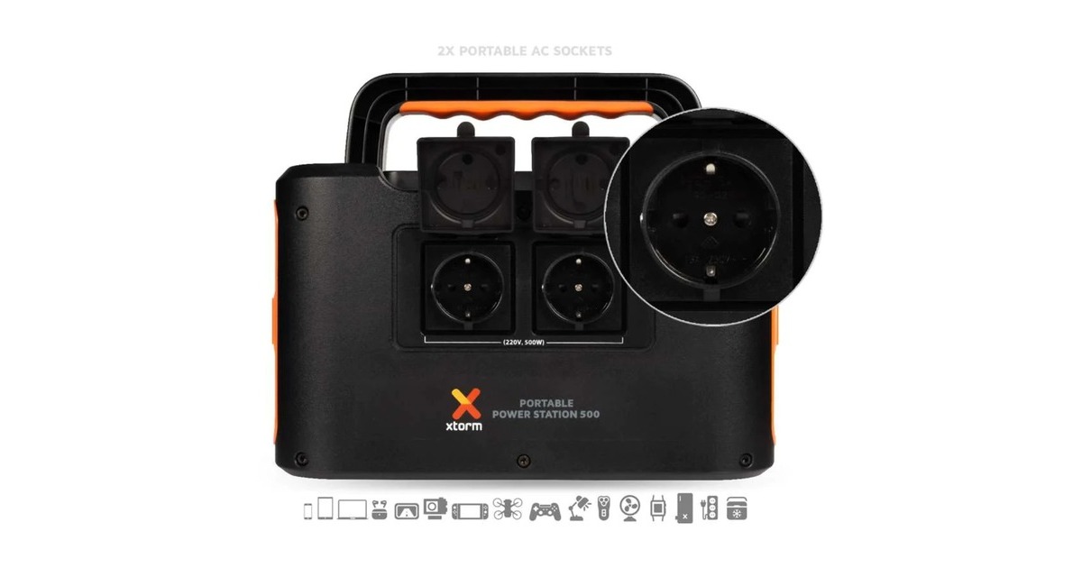 XtormXtreme Powerstation 500W  (Zwart/oranje)