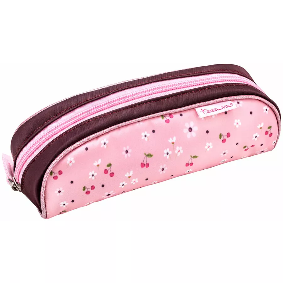 Belmil Schulranzen Premium Compact Plus Set 5-teilig Cherry Blossom