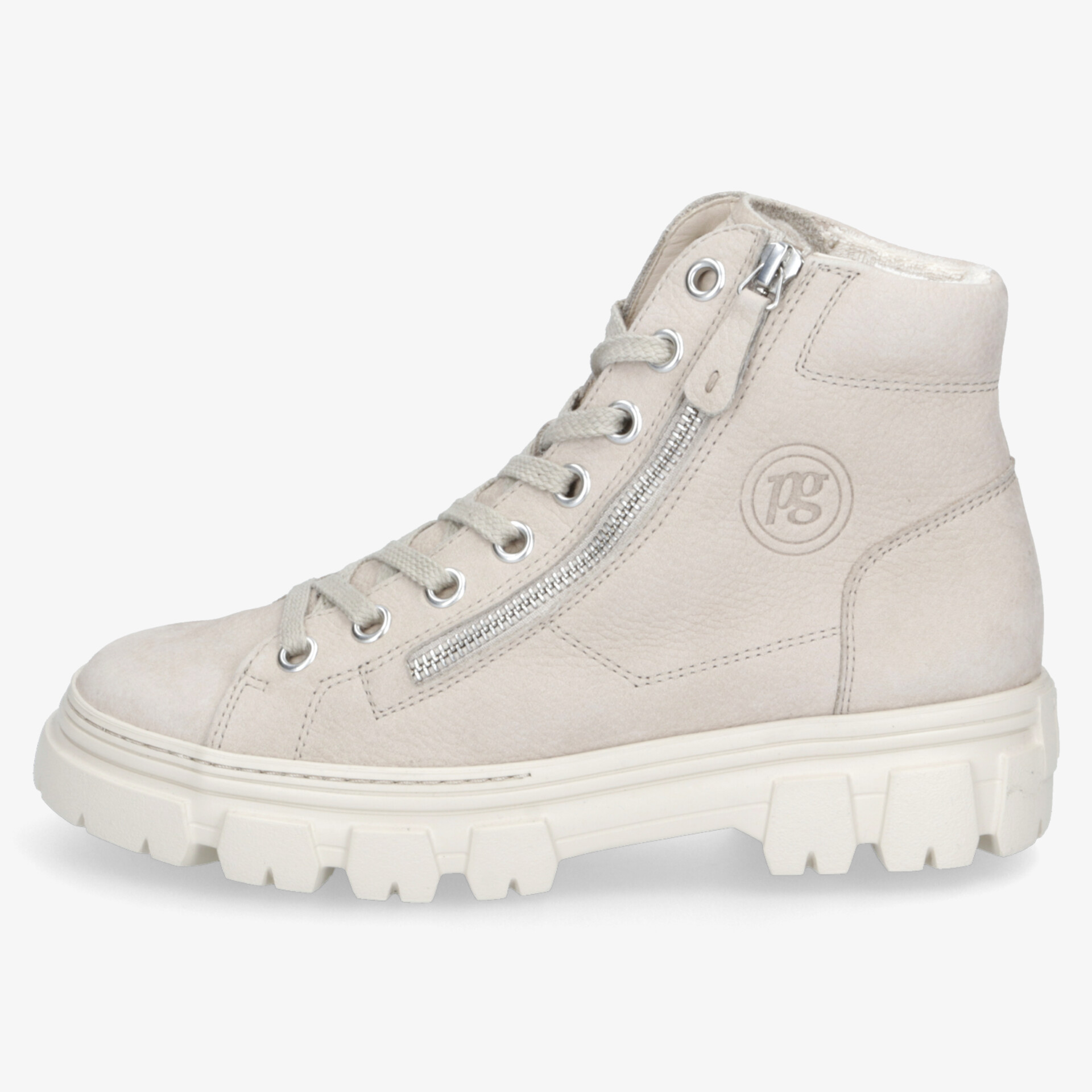 paul green Damen Schnürstiefeletten beige