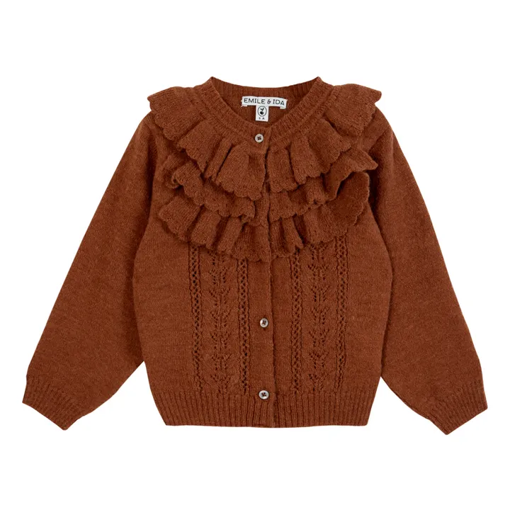Emile et Ida Cardigan à Volants | Caramel