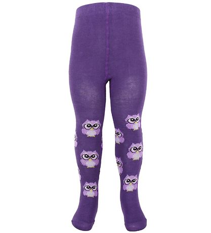 Fuzzies Strumpfhosen - Lila m. Eule