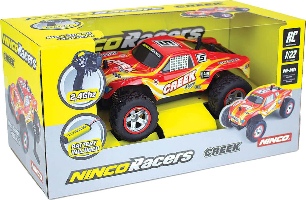 Ninco - Racers Creek Fjernstyret Bil - Rød - 1:22