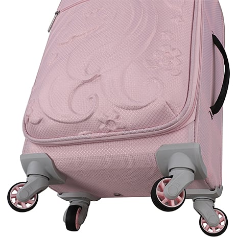 Play børnetrolley 4 hjuls 46 cm med enhjørningmotiv - lyserød