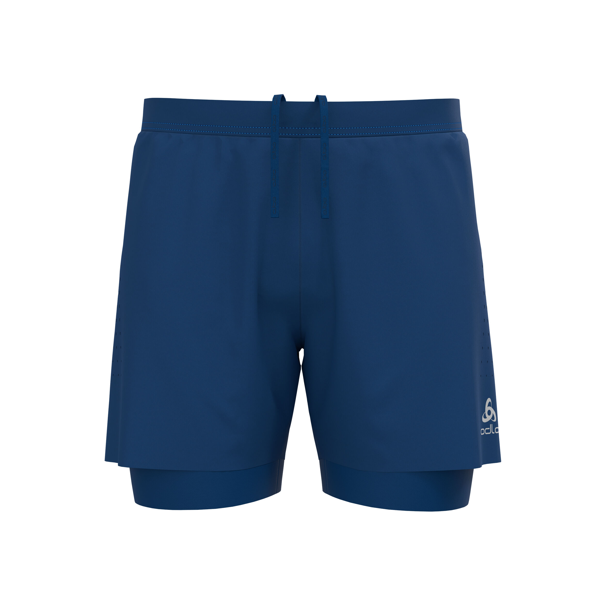 Odlo Zeroweight 5inch 2in1 Short De Running Hommes - Bleu Foncé