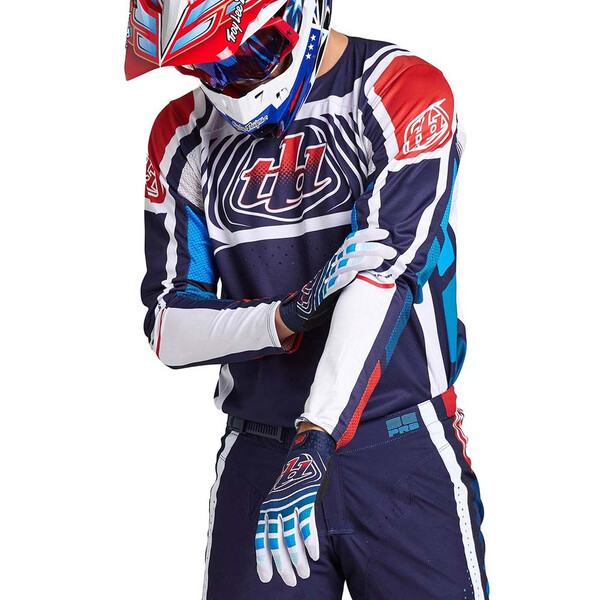 Troy Lee Designs - Maillot SE Pro Wavez Navy / Blanc / Rouge