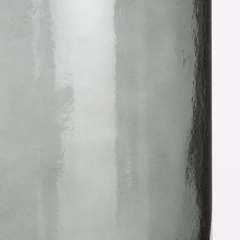 Mica Decorations Guan Glazen Fles - H26 x Ø21 cm - Groen