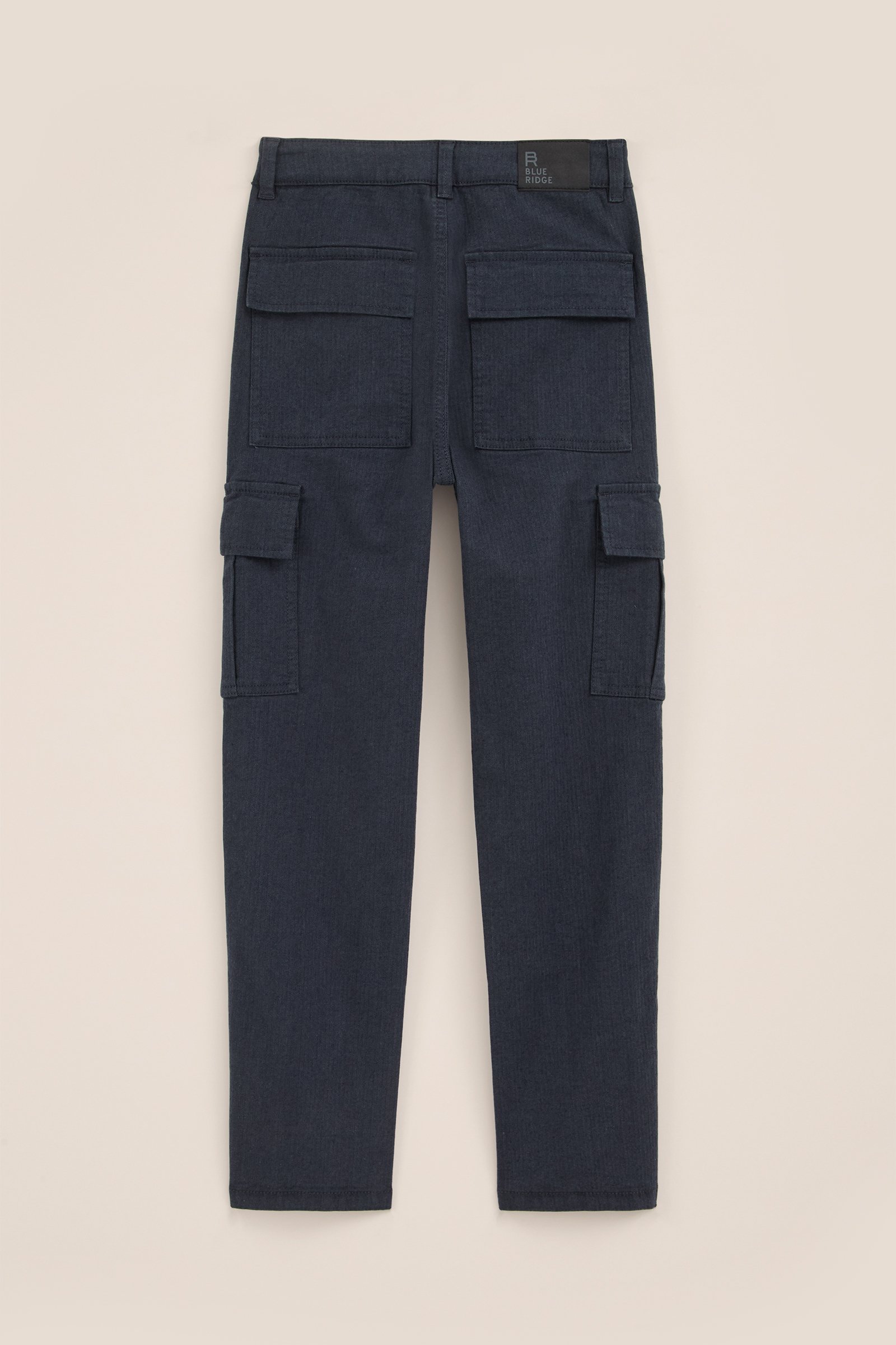 Jongens straight fit cargobroek WE Fashion Donkerblauw