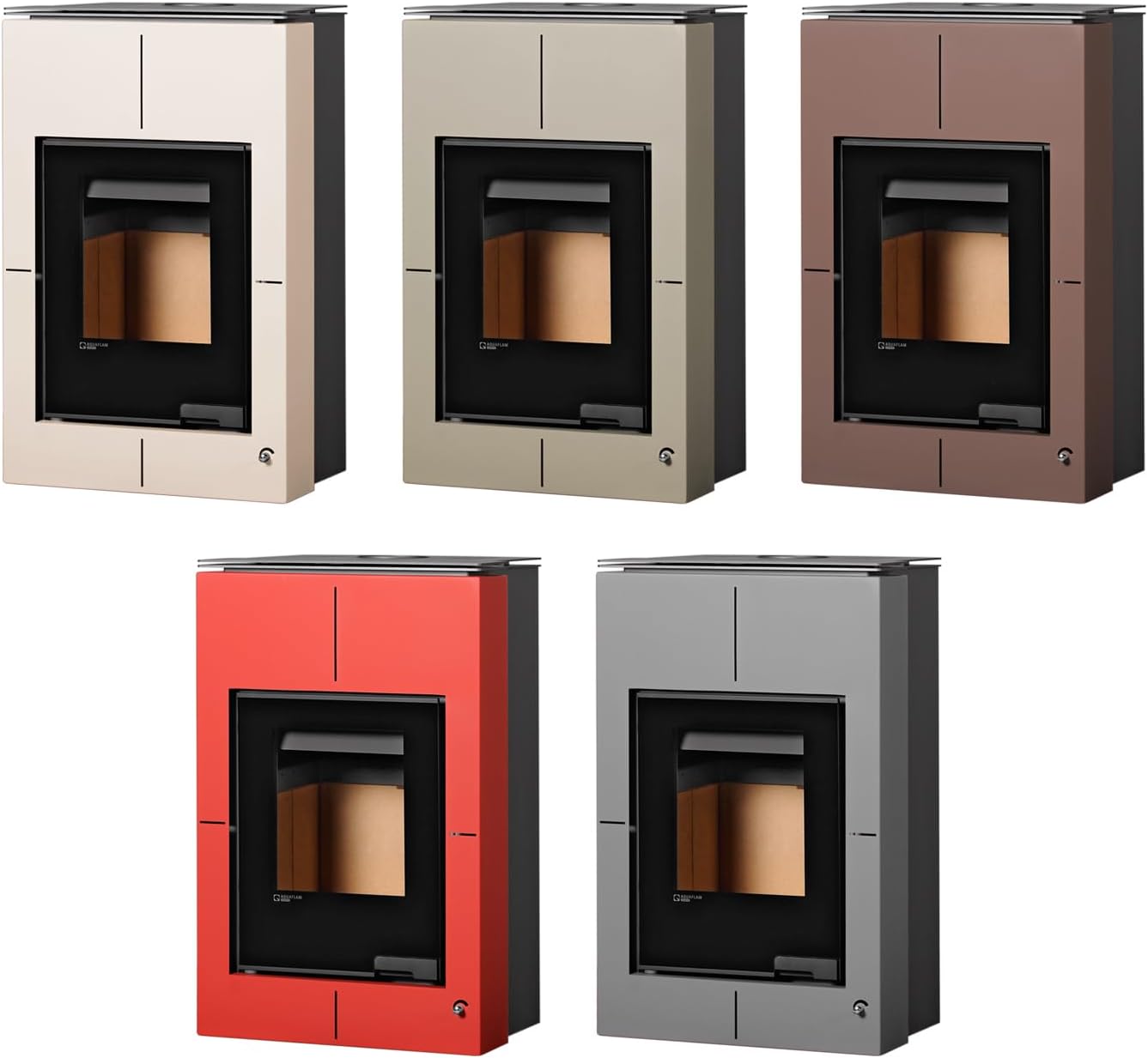 HSF34-040 Vario Saporo Manual Wasserführender Kaminofen Creme 11/5 kW/A