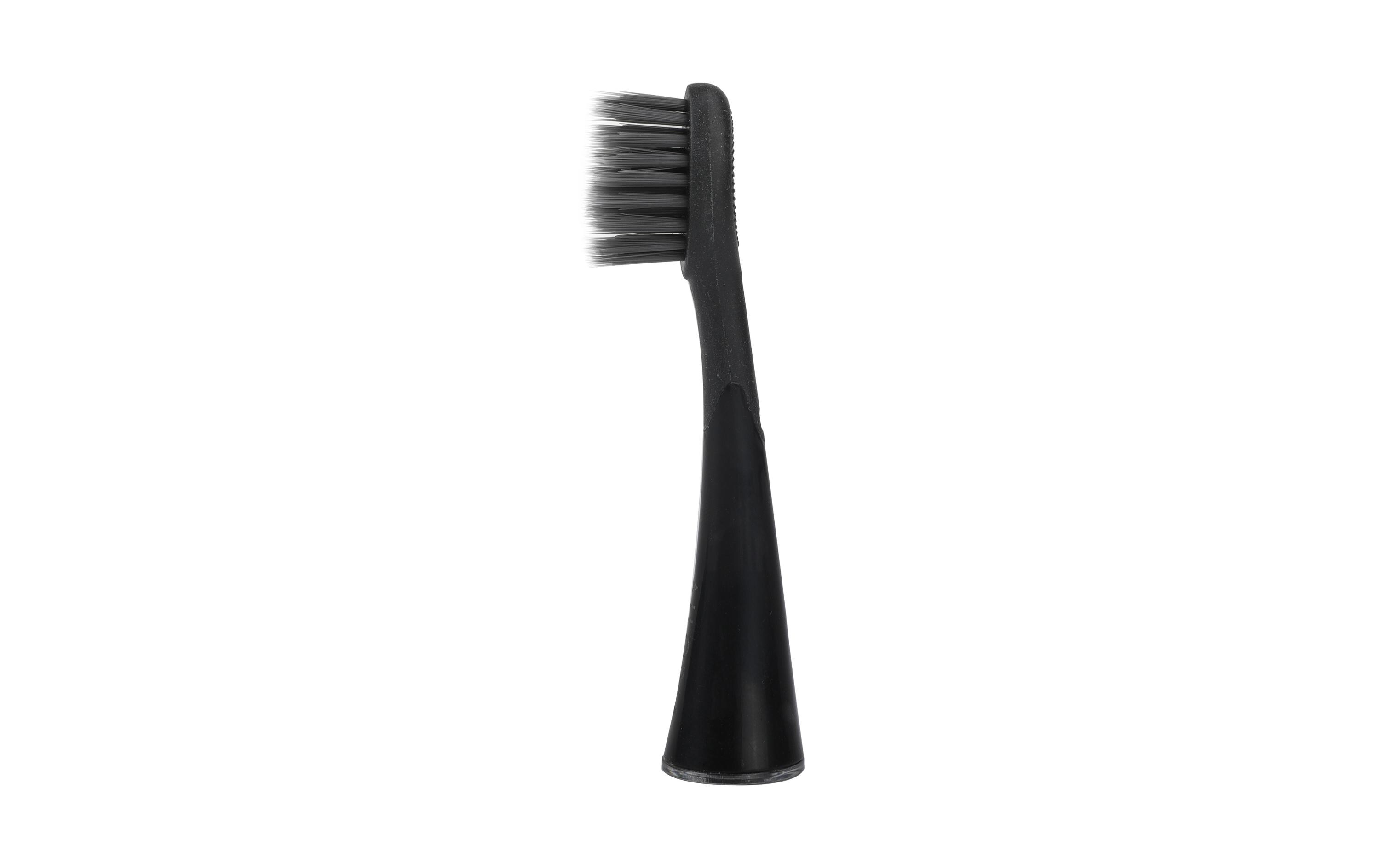 Zahnbürstenkopf Shine Bright Charcoal Schwarz, 6 StückErsatz-Bürstenköpfe