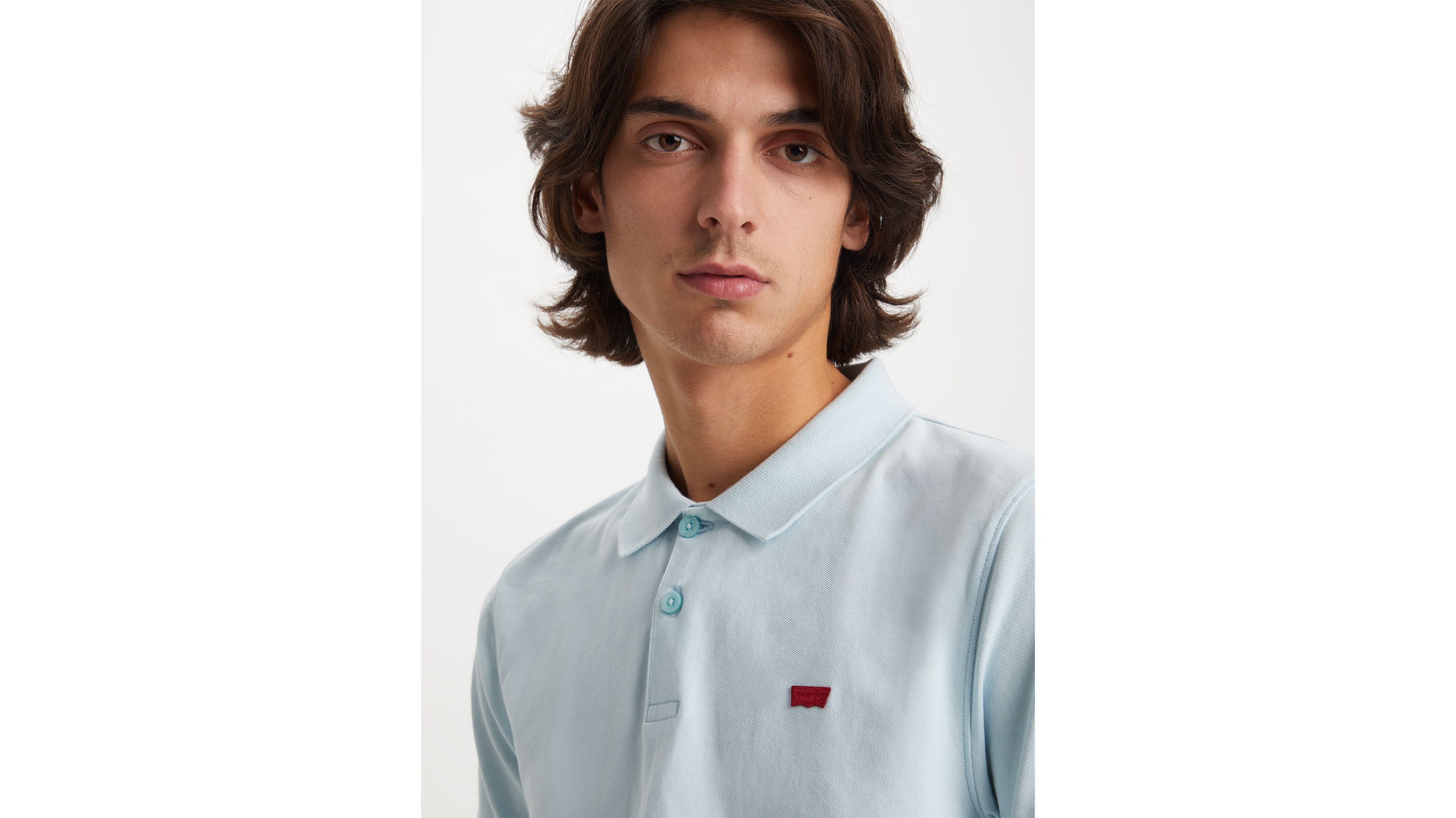 Polo Housemark slim - Omphalodes - Bleu