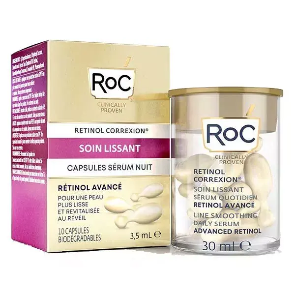ROC Retinol Correxion Smoothing Treatment Night Serum 10 cápsulas