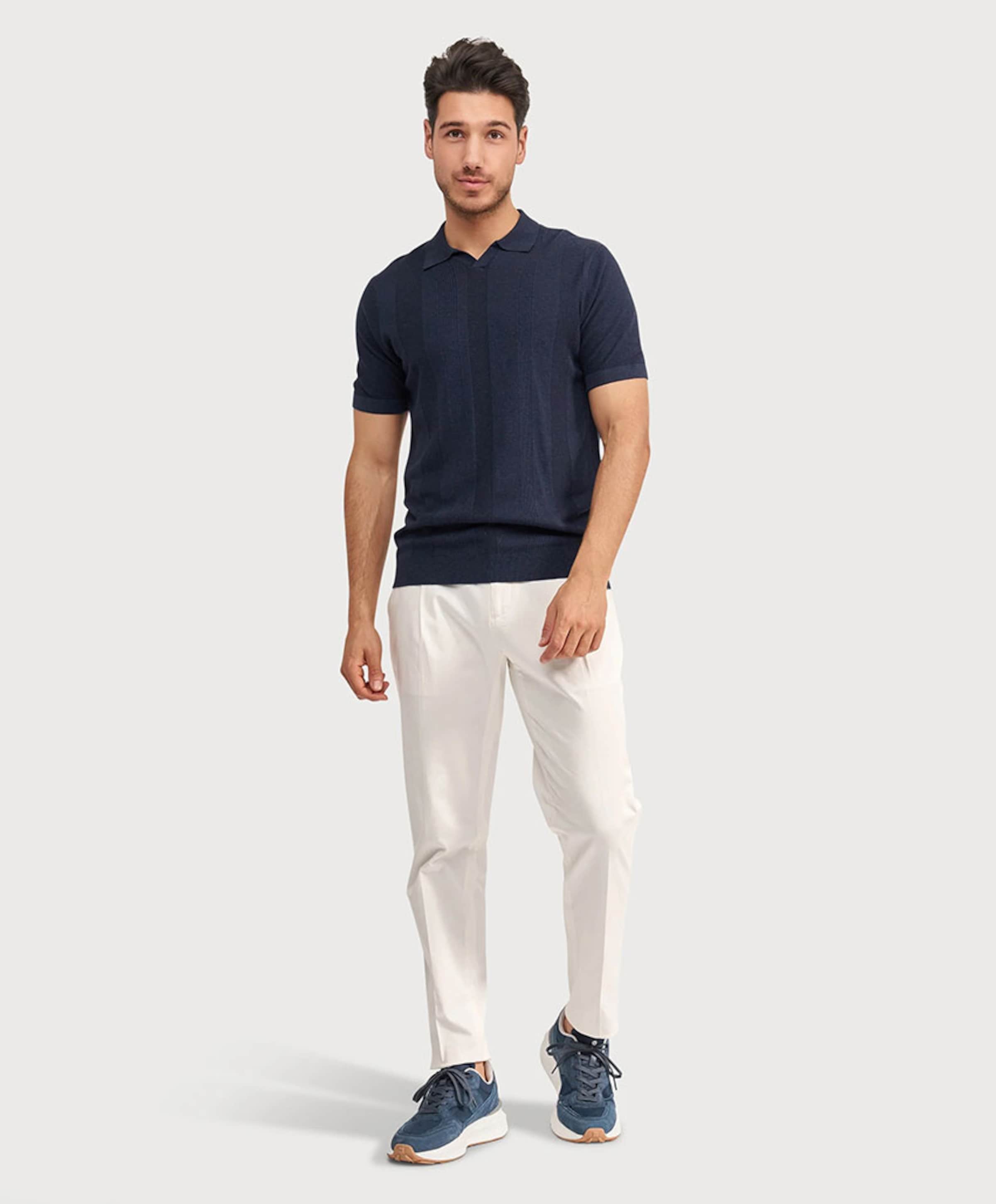 Blue industry Heren polo blauw