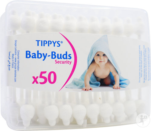 Tippys Baby Buds Cotons-Tiges 50 Pièces
