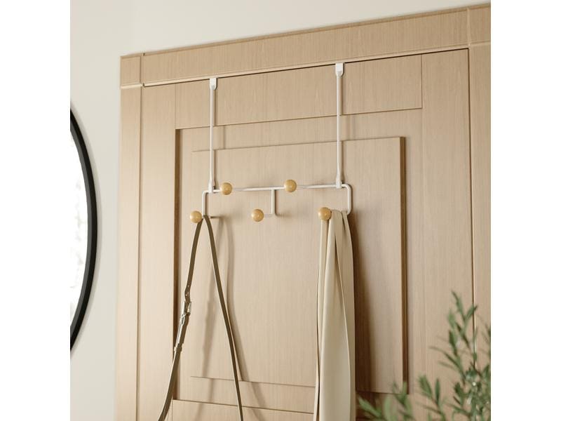 Umbra Türgarderobe Estique 5 Haken, Weiss Garderobe für die Tür