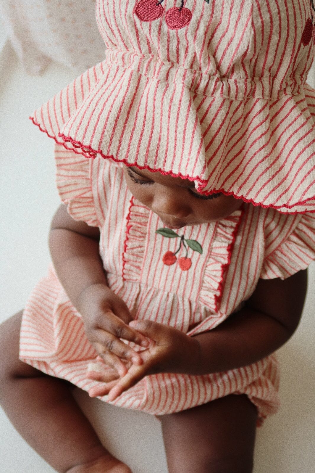 Konges Sløjd Ellie Sun Hat Gots amour stripe