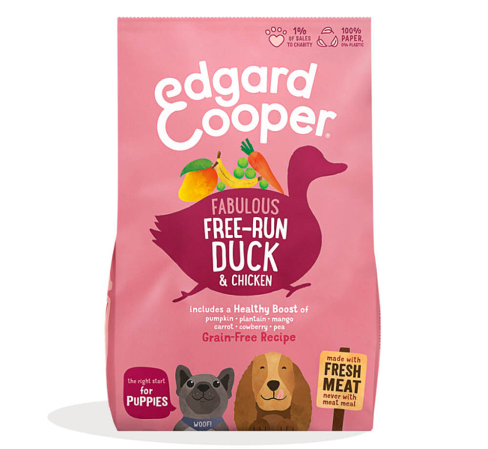 Edgard & Cooper Puppy - Hondenvoer - 0.7 Kilogram - eend, kip
