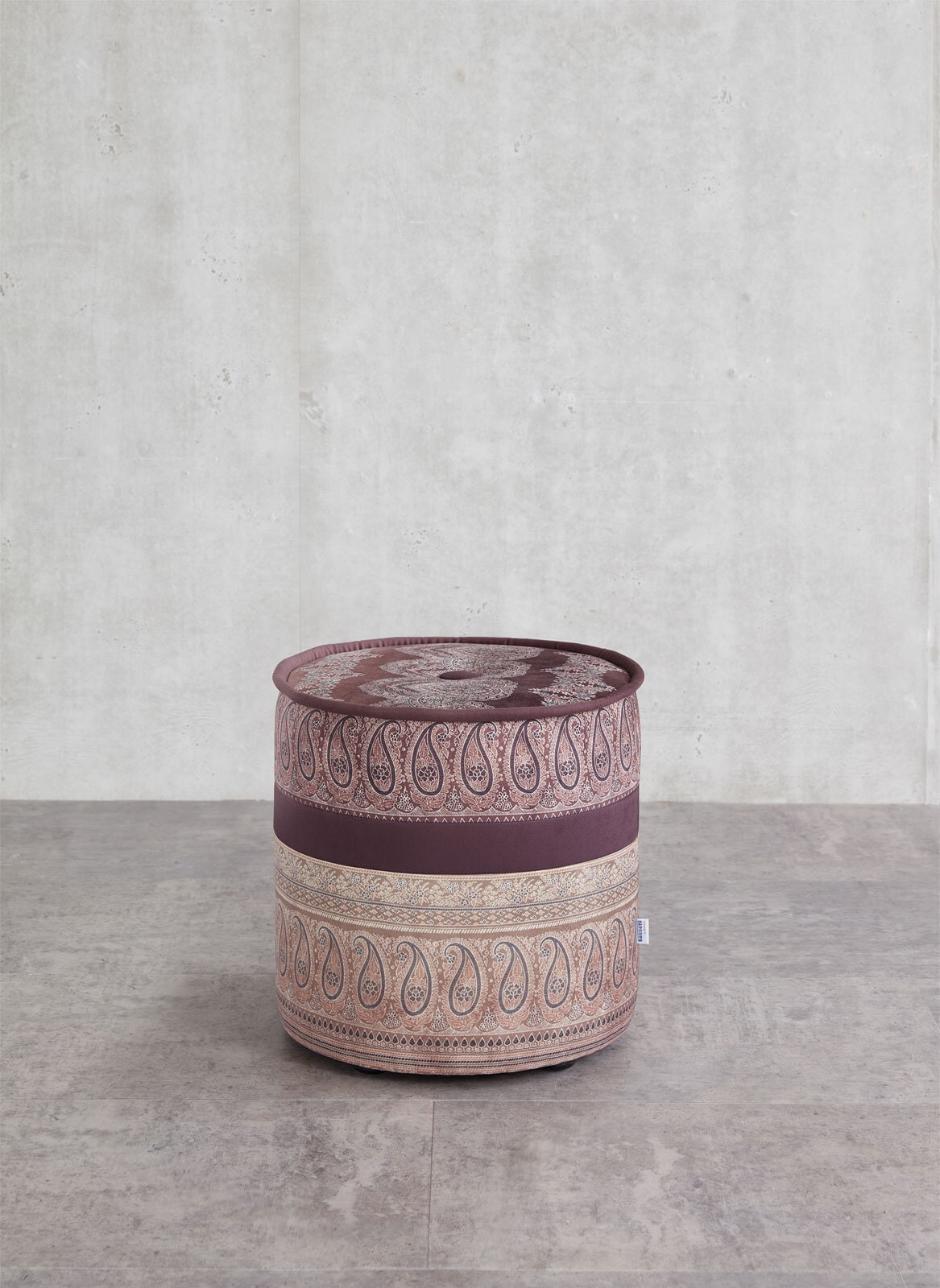 SCHRÖNO Hocker POUF TINETTO lila-beige