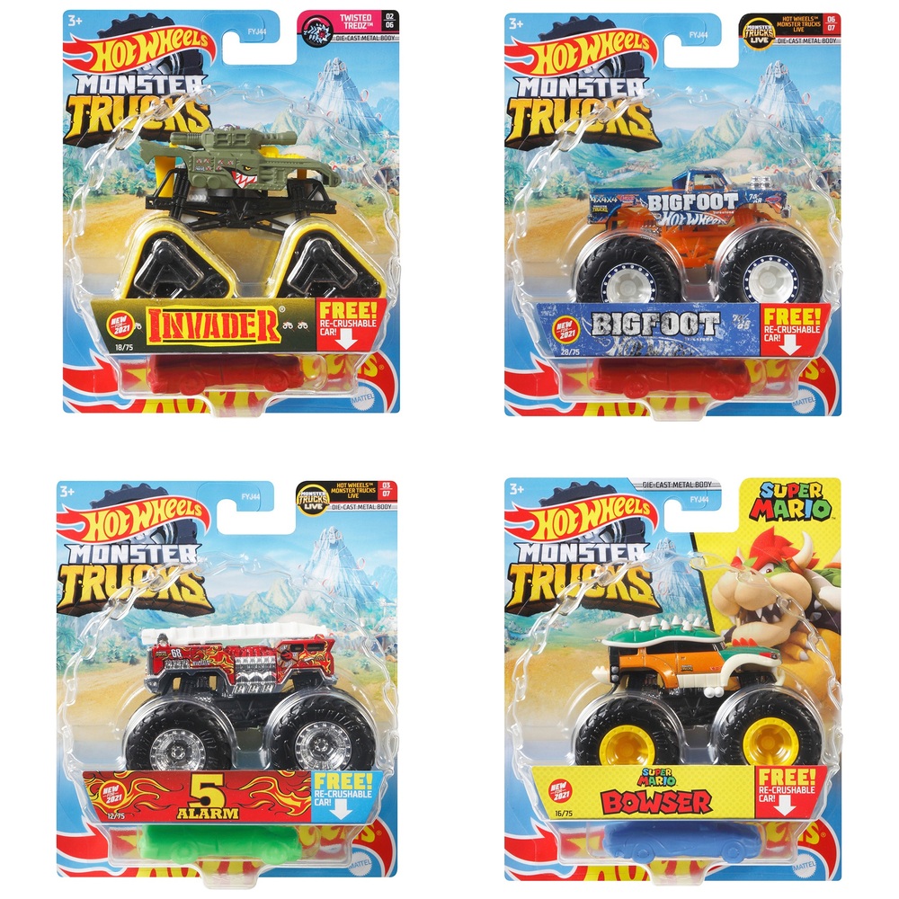 Hot Wheels Monster Trucks 1:64 Maßstab Diecast Spielzeugautos