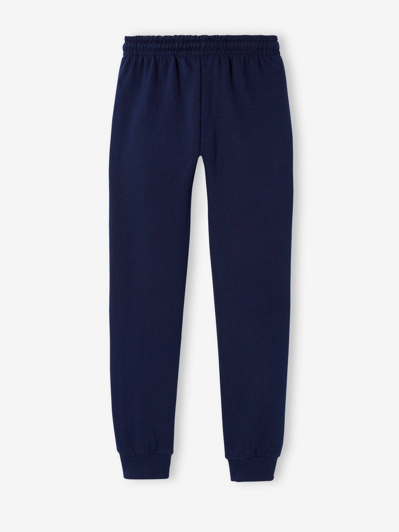 Calça de moletom lisa azul-escura Harvard® com estampas