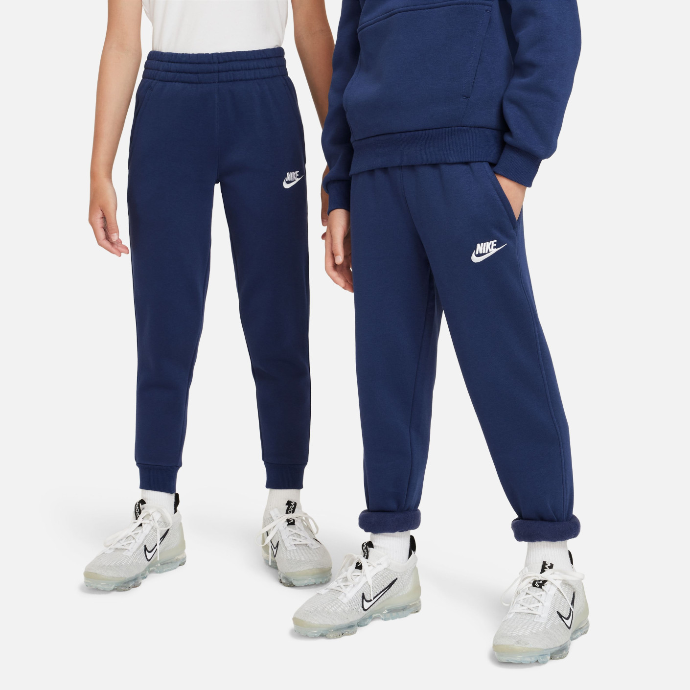 Nike Sportswear Club Fleece Hoodie Trainingspak Kids Donkerblauw Wit