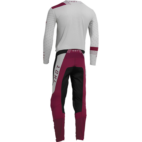 Thor Motocross - Maillot Prime Strike Noir / Blanc / Rose