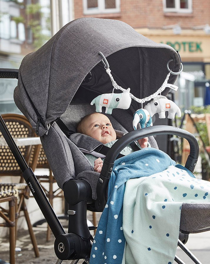 Kinderwagenkette DEER FRIENDS in blau