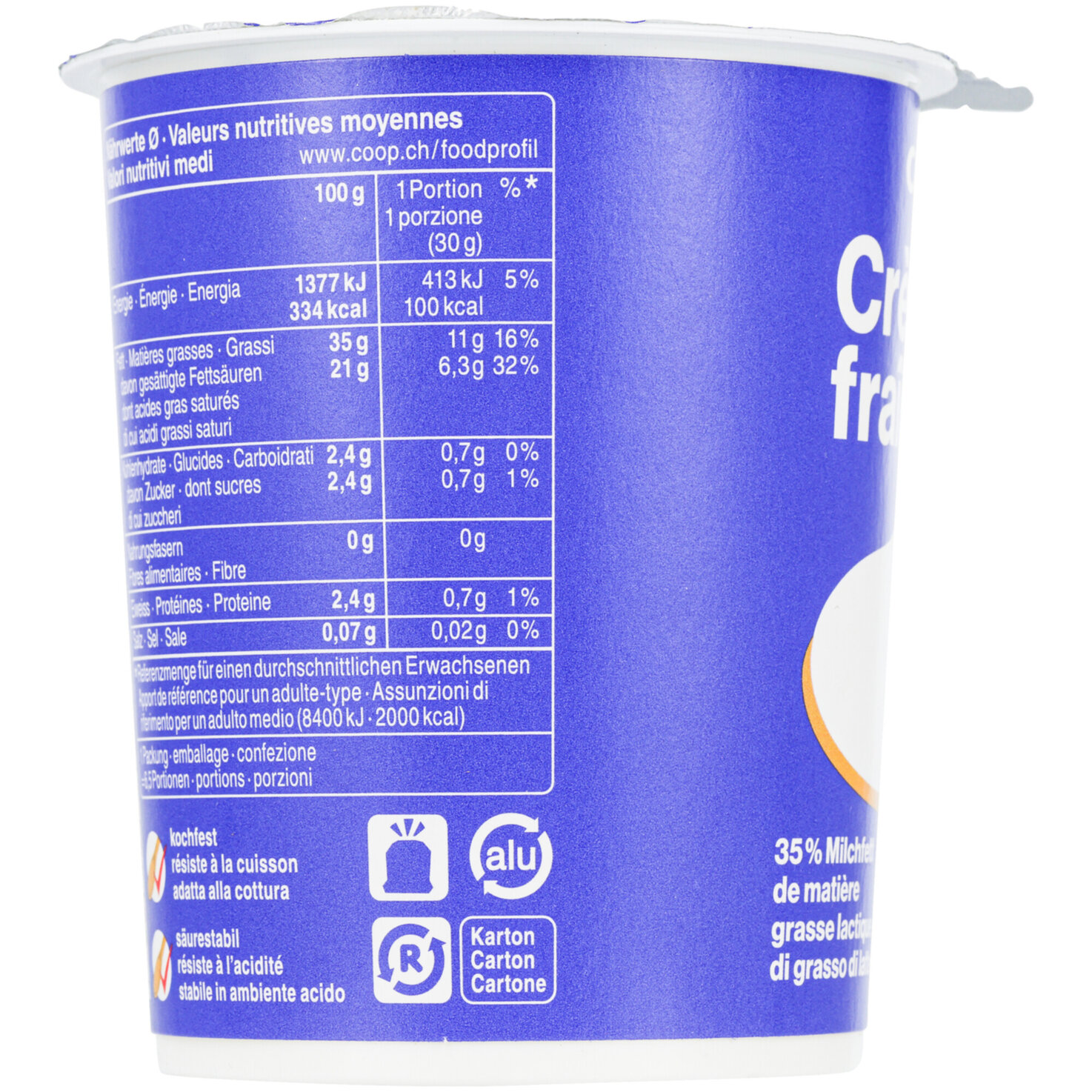 Crème Fraîche Nature IP-Suisse -
