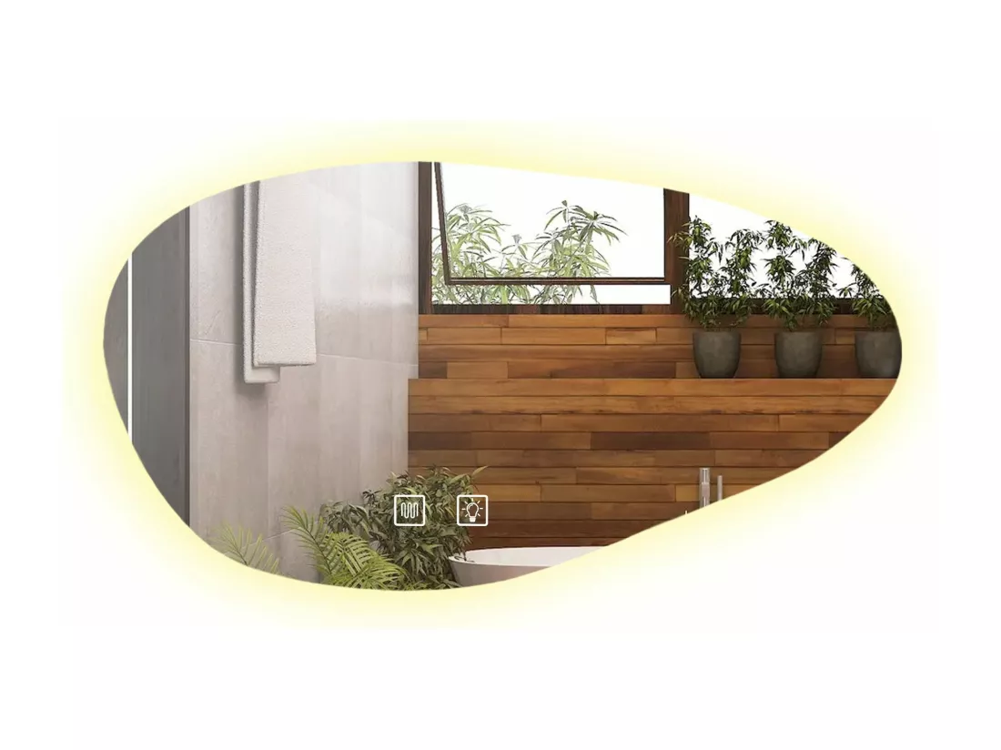 MIROIR LED REA CLOUD A CHROME