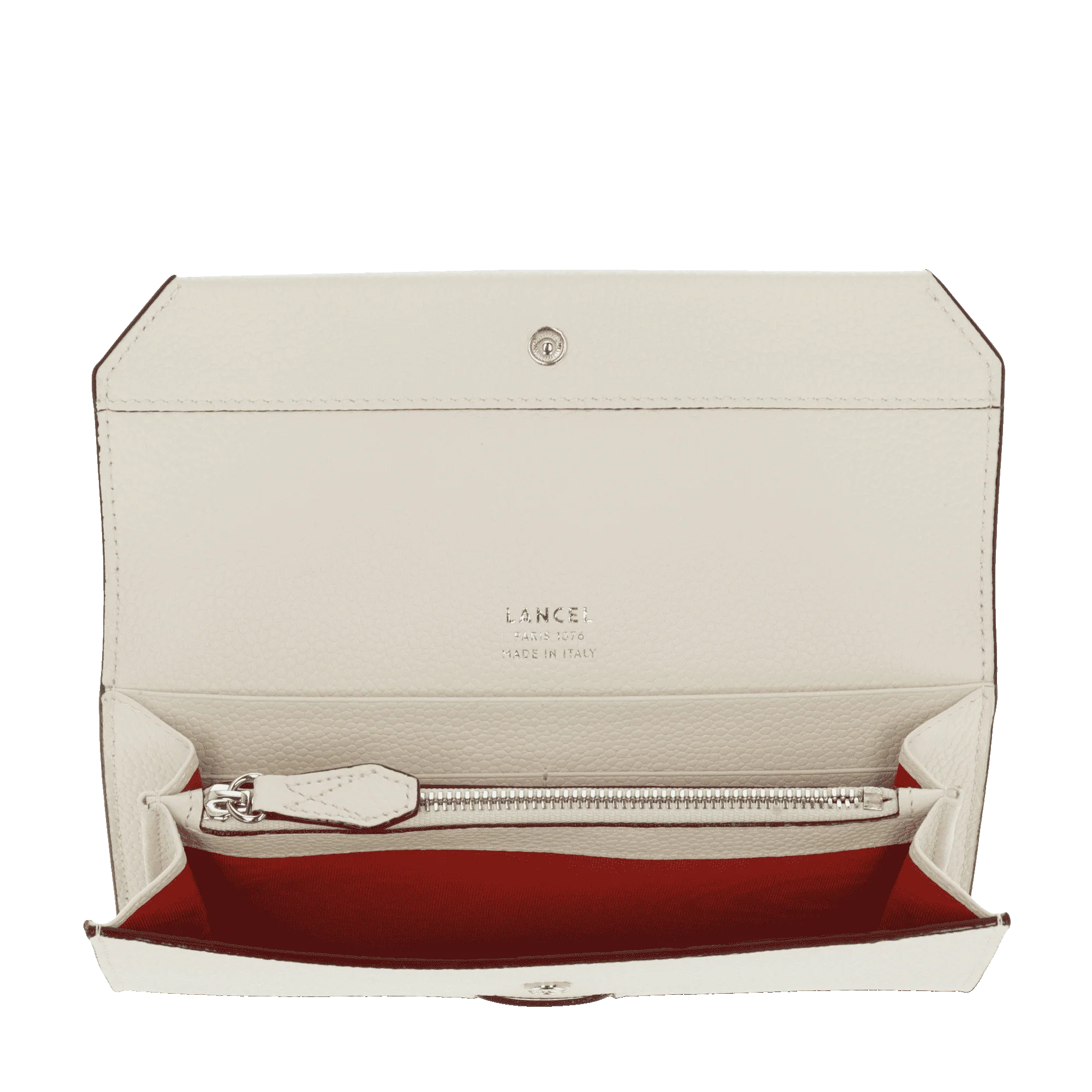 Portefeuille slim rabat Ninon de Lancel-Neige