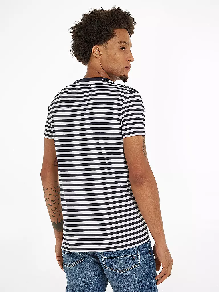 TOMMY HILFIGER T-Shirt Slim Fit blau