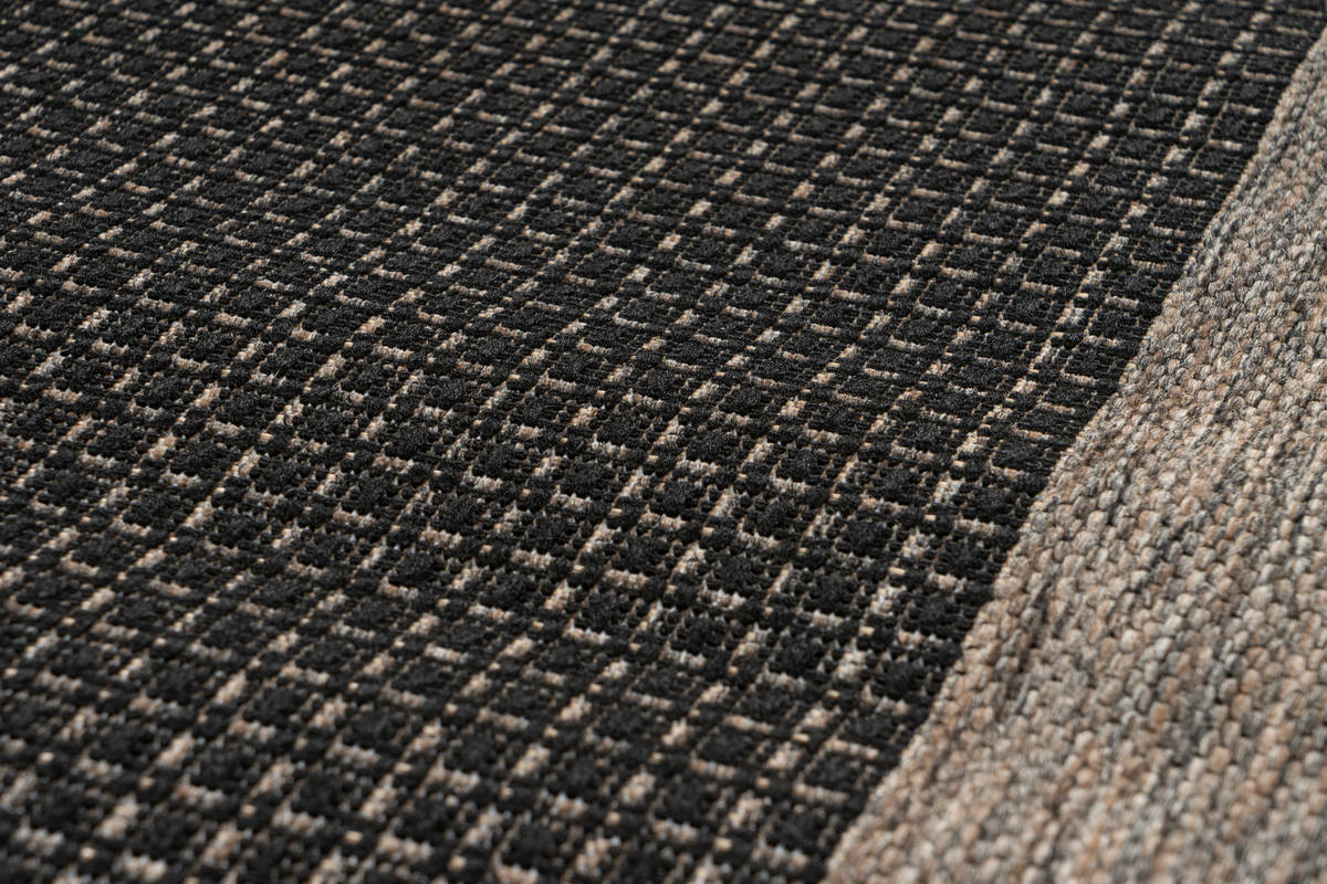 Outdoor-Kurzflorteppich SPLASH 100 - anthrazit-schwarz - 80x150 cm