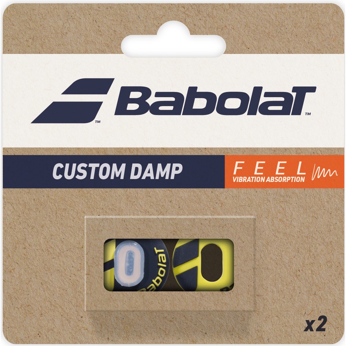 Babolat Custom Damp 2er Vibrationsdämpfer schwarz