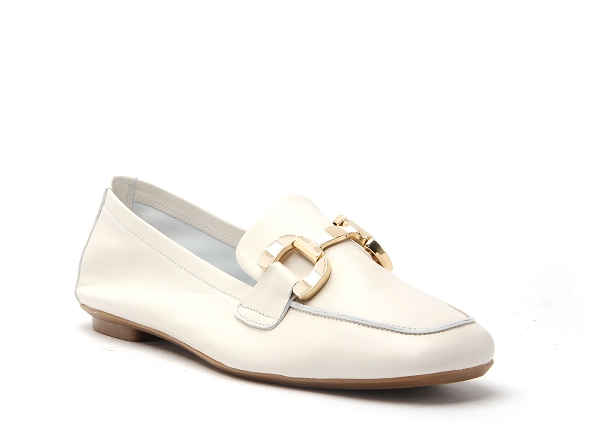 Reqins basses femme horphea cuir blanc