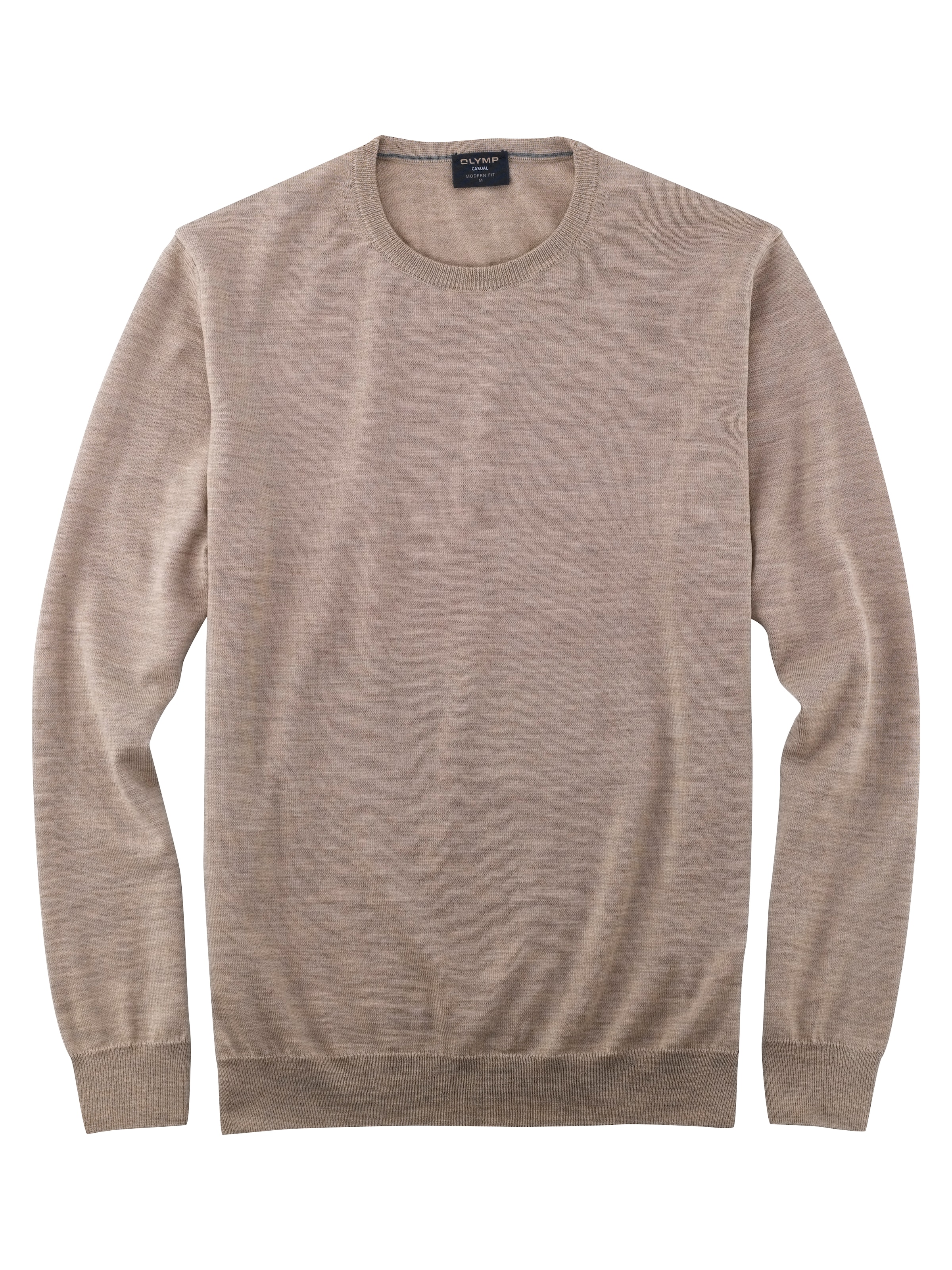OLYMP Rundhalspullover »OLYMP Strick Casual«, moderner Strickpullover