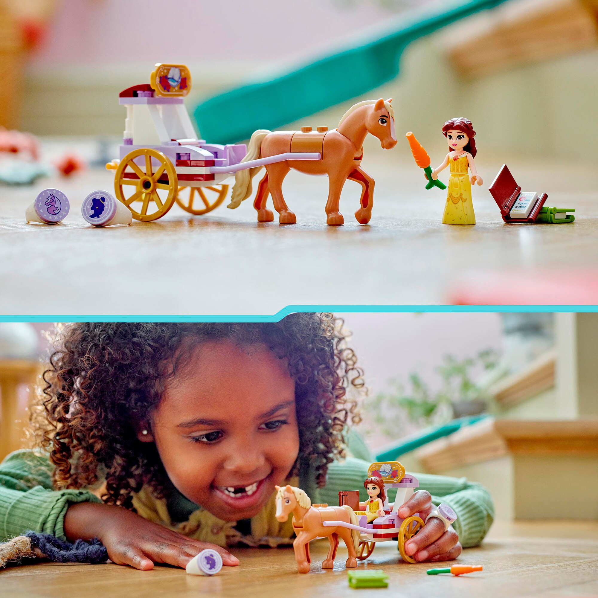 LEGO Konstruktionsspielzeug Disney Princess Belles Pferdekutsche