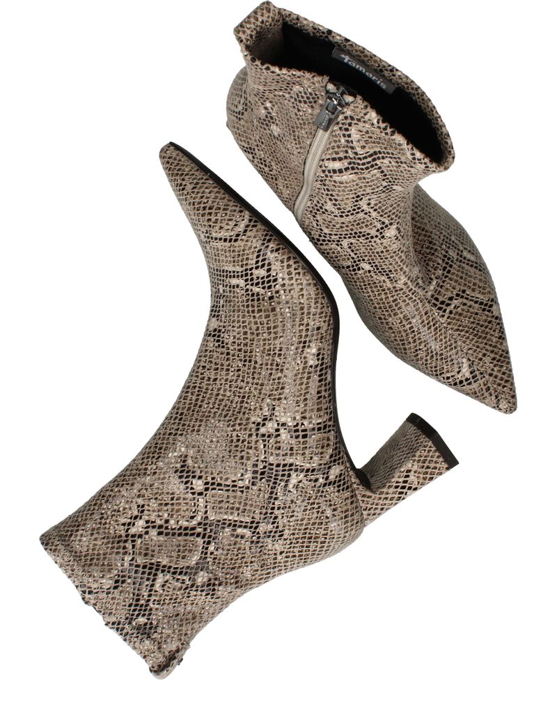 Tamaris Enkellaarsjes Beige Dames