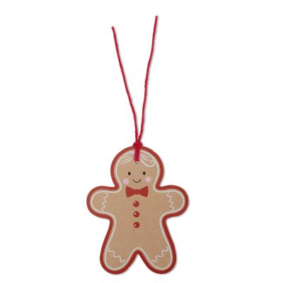 Die Cut Gingerbread Tags - Pack Of 6