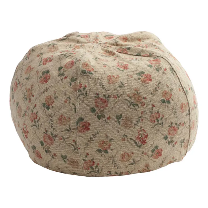 Maison de Vacances Pouf Bulle en lin Jardin Secret | Crème