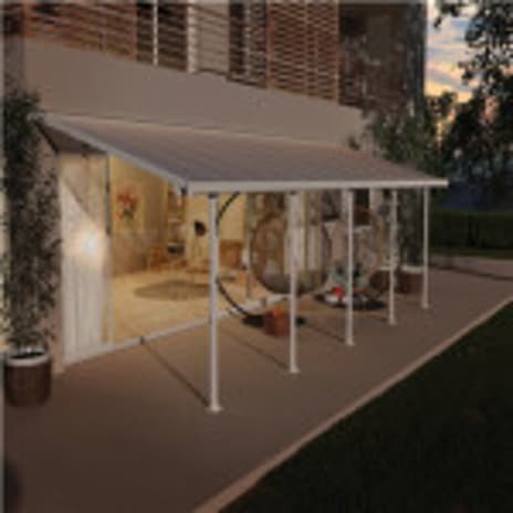 Feria terrasseoverdækning 25,1 m2 – hvid