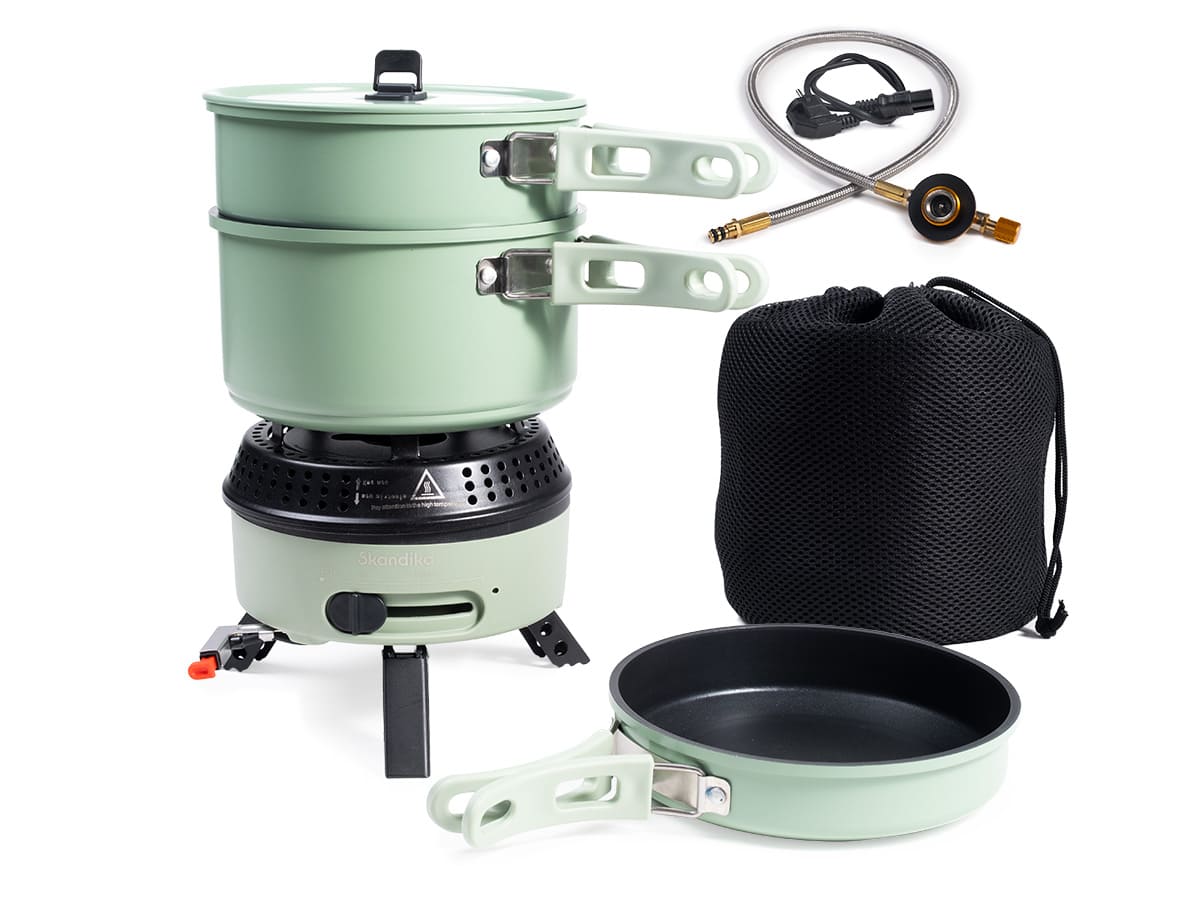 Skandika Rask hybride elektrische gasbarbecue - Green